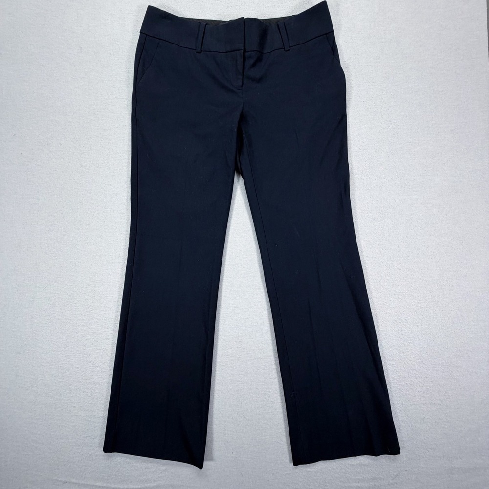 Ann Taylor Dress Pants Womens‎ 4P Good Navy Blue Petite Stretch Work Trousers